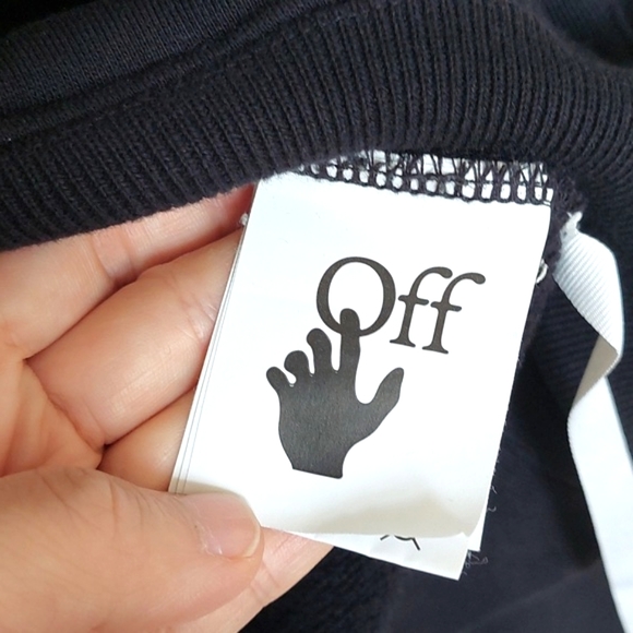 Off white black caravaggio hooded sweatshirt - Picture 9 of 15